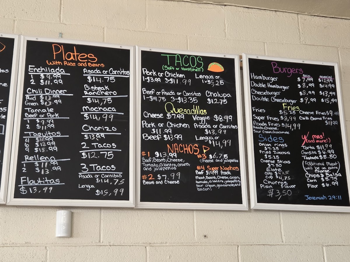 Plata's Mexican Food Menu - Image 2