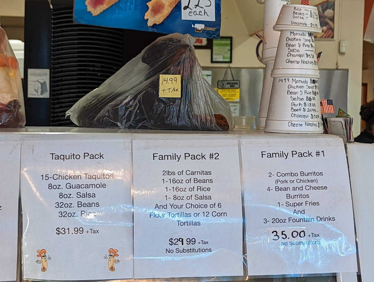 Plata's Mexican Food Menu - Image 5